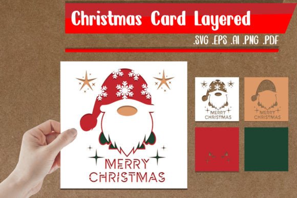 3D SVG Review: Christmas Card Layered Asset
