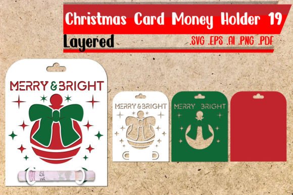 3D SVG Review: Christmas Card Money Holder Layered 19