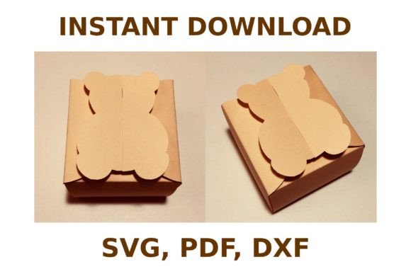 Bear Box Template: 3D SVG for Objects & Branding