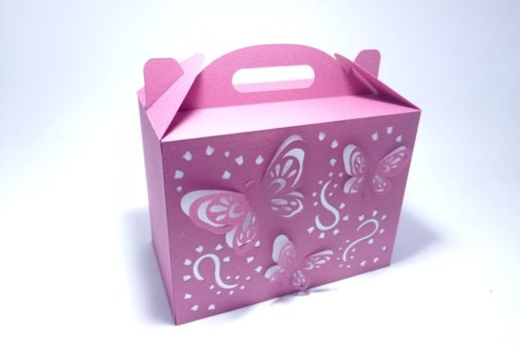 Butterflies Gable Box: 3D SVG for Seasons