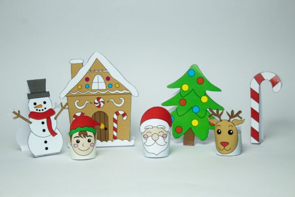 Christmas Village Paper Toy Set: An Embroidery Review
