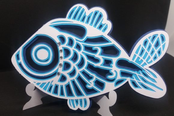 Fish Mandala 3D SVG: Animals Asset for Local Branding