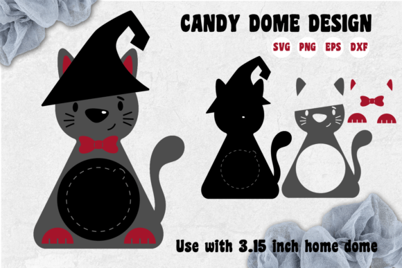Halloween Candy Dome Ornaments Cat SVG: 3D Shapes Review