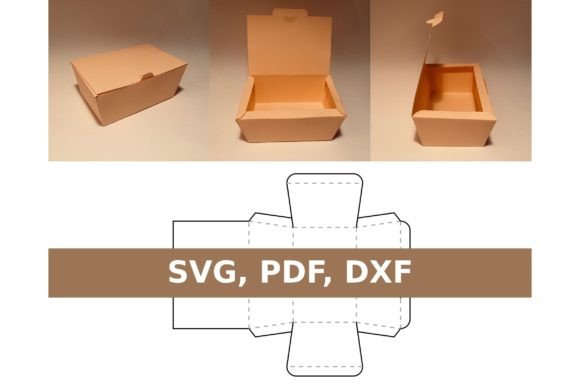 Lunch Box 3D SVG for Gift Boxes & Digital Sales
