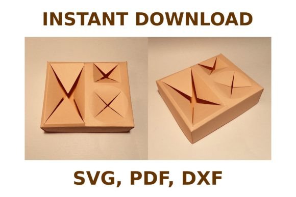 Movie Tray Template: 3D SVG Shapes for Sellers
