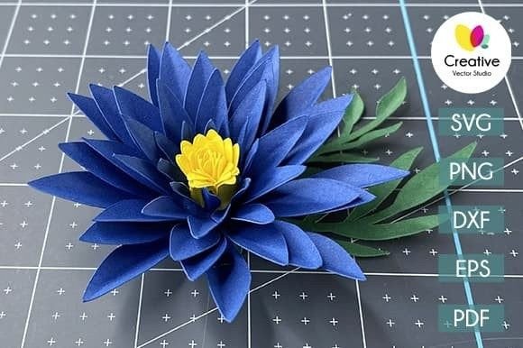 Paper Flower SVG Template №3: 3D SVG Shapes Review