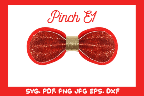 Pinch Hairbow 3D SVG Shapes for Editorial Design