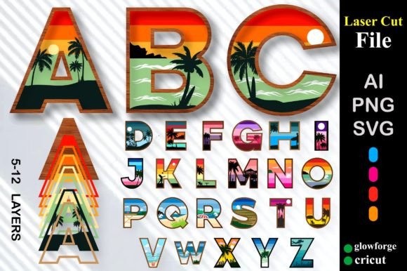 Summer Alphabets 3D SVG Shapes Bundle Review