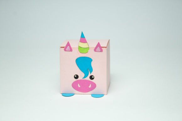 Unicorn Kids Favor Box: 3D SVG Entertainment Asset