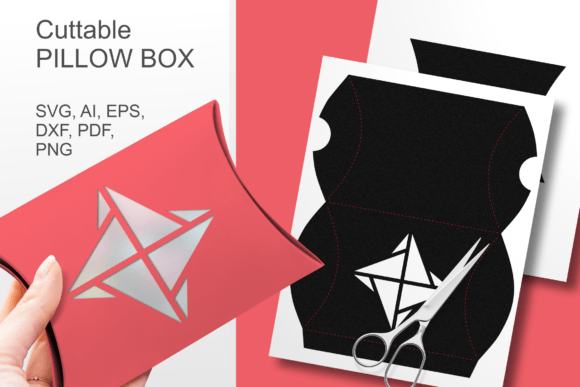 Winter Diamond Window Pillow Gift Box 3D SVG Review